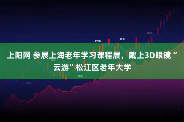 上阳网 参展上海老年学习课程展，戴上3D眼镜“云游”松江区老年大学