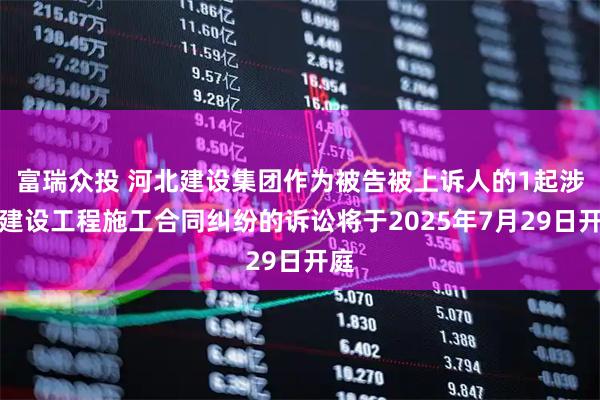 富瑞众投 河北建设集团作为被告被上诉人的1起涉及建设工程施工合同纠纷的诉讼将于2025年7月29日开庭