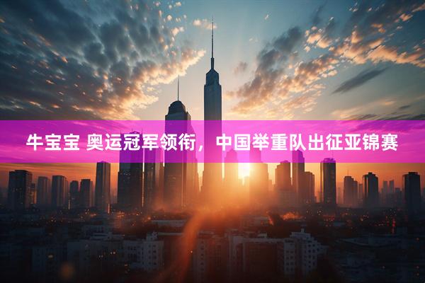 牛宝宝 奥运冠军领衔，中国举重队出征亚锦赛